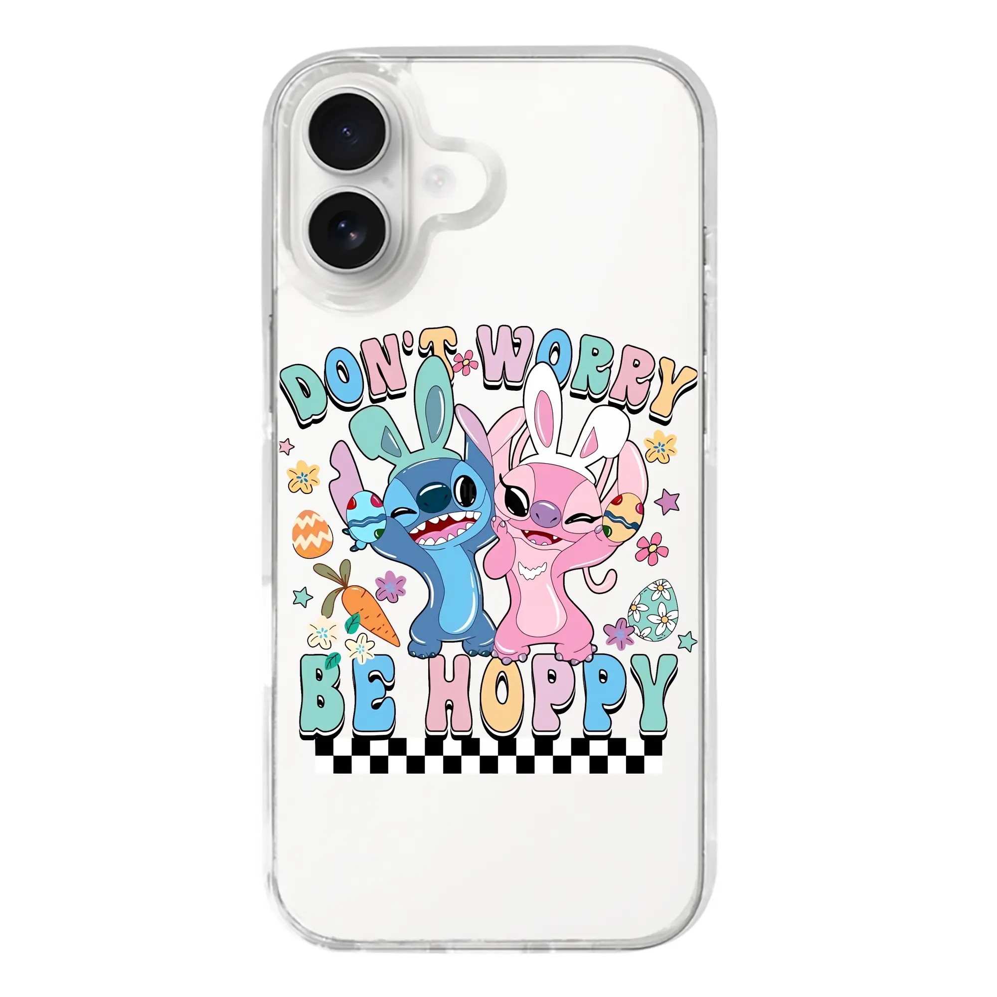 リロ＆スティッチ グッズ エンジェル - iPhone 17シリーズ 透明スマホケース – 薄型・耐衝撃・精密フィット保護カバー